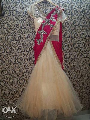 Latest style pink gown for weddings