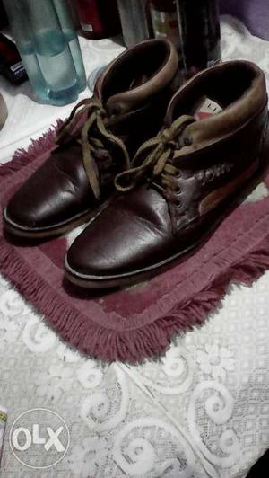 Pair Of Brown Dress Boots