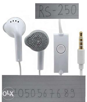 Samsung earphone sell pack photo pai rs likha h