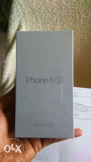 Unopened apple refurbished Iphone 6s silver 64GB