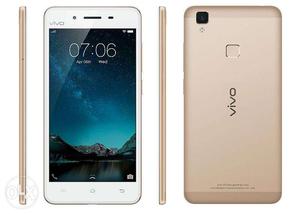 Vivo V3 mobile phone golden color with full