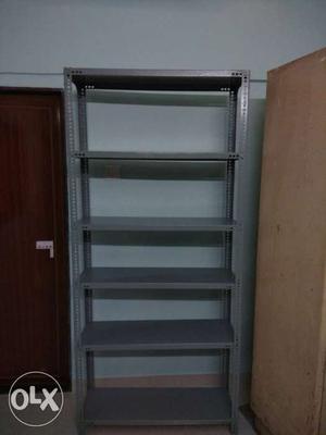 2 qty Grey Metal 5-layered Shelf/Rack