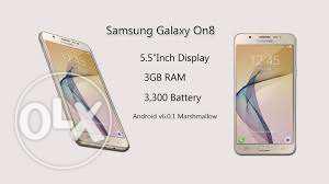 Galaxy On8 Golden for sale with 8 month warranty left.