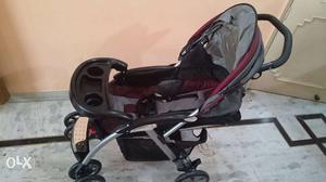 Grey And Red Stroller