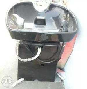 Head wash parlour sink with hot & cold water shower. just