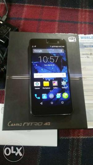 Micromax canvas nitro 4g box pack 4 month old in