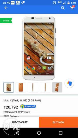 Moto x very good condition Box and bill available