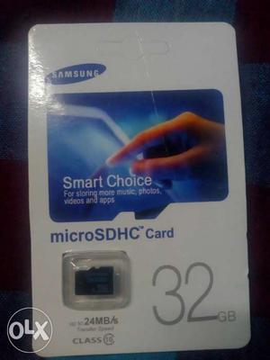 New Samsung 32 gb, 24mbps memory card