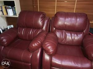 Pair of Recliners just an year old. Clearing