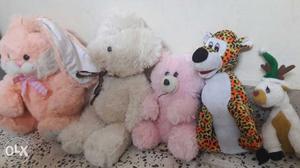 Set of soft toys 5 gently used