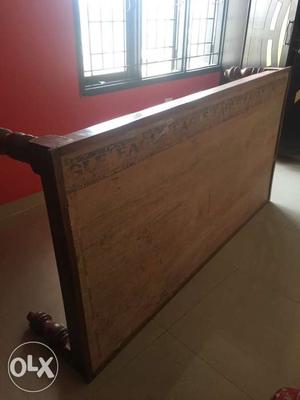 Wooden bed 3.5*6 good condition
