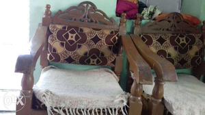 Wooden home furniture sofa sat only rs.  fix rate