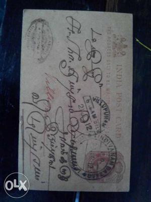 100years old postcard