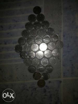 25 paise silver indian coins...30 numbers...200