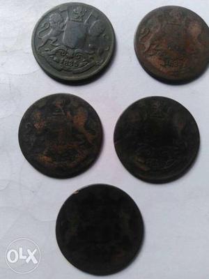 5 coin east India company its very old