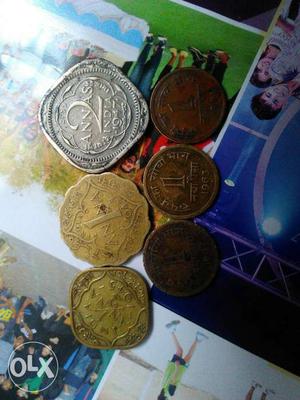 6 PCS Of Indian Coins