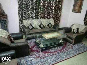 7 seater sofa set with huge centre table. at