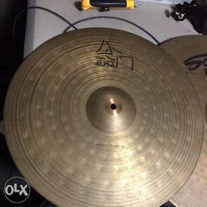 Alpha 18" crash Cymbal & " ride cymbal