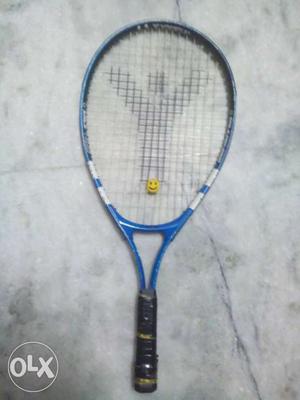 Blue And White Crocquet Ball Racket
