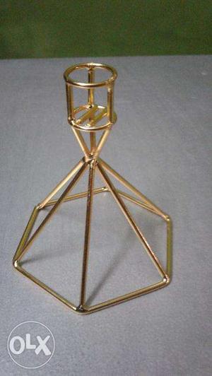Candle Stand in gold finish
