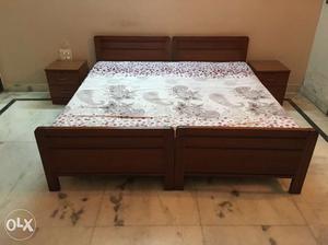Double Bed with Side Drawers