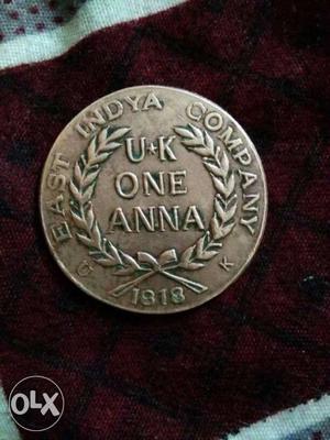 East India company UK  year old ONE ANNA