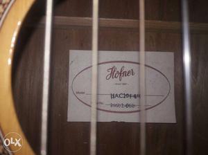 Hofner hac months old... hardly used. Price negotiable