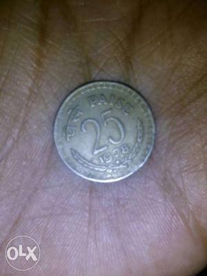 It's a 25 paisa coin of 