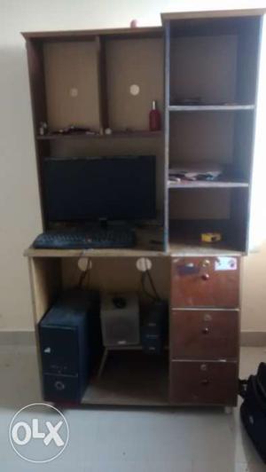 MDF computer shelf