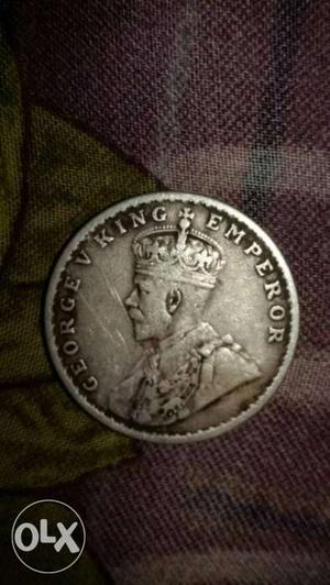 Round Silver George King Emperor Coin