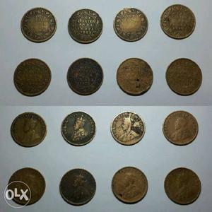 Set Of 8 Coins Of "george V King Emperor"