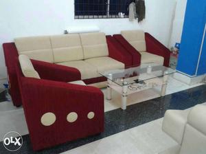 Sleek sofa set 3+1+1 Sofas  only