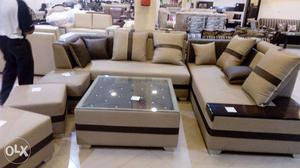 Sofa 6 Seater + 2 side+ center table a complete Living Room