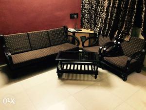 Sofa set with dining table & corner piece