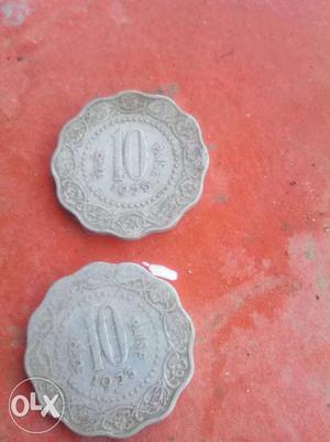 Two 10 Paise Coins