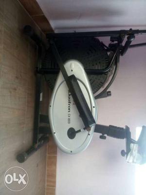 White And Back Elliptical Trainer