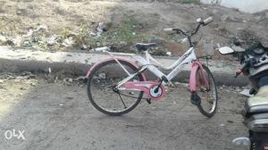 White And Pink Bicycle