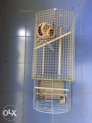 2 heavy Bird cage jointed can put 4 pairs of birds inside