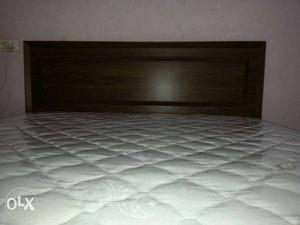 2 months old queen bed with mattress provided with cabinet