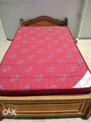6/4 Queen Size Bed + 6Months Old Duroflex Mattress with
