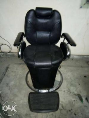 Black Leather Barber's Chair