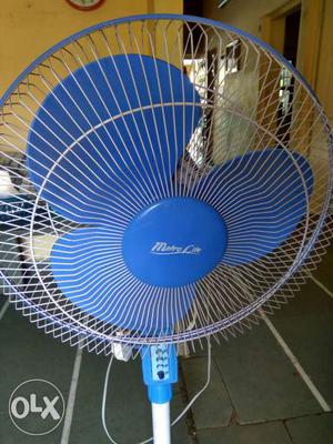 Blue Pedestal Fan