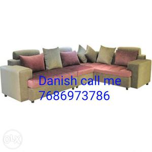 Brand new L shape sofa with warranty call me or