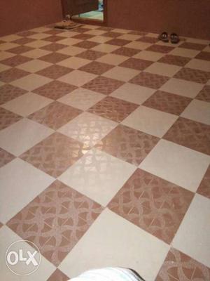 Brown And White Floor Tile
