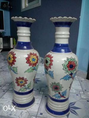 Decorative Ceramic Pots. 3 fts in height. Home