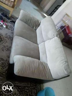 Imported leather sofa for sale.