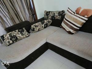 L shape sofa with ample of storage space