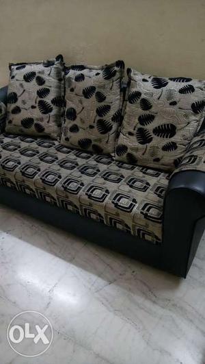 Less than one year used )seater sofa in