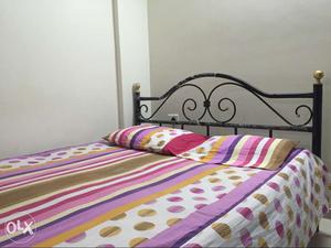 Queen Size Metal Coat with Cotton bed, Fresh as new..