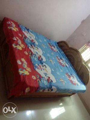 Red And Blue Bed Sheet